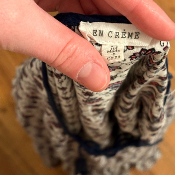 Bohemian Long Sleeve Dress with Lace-Up Detail - Picture 5 of 5